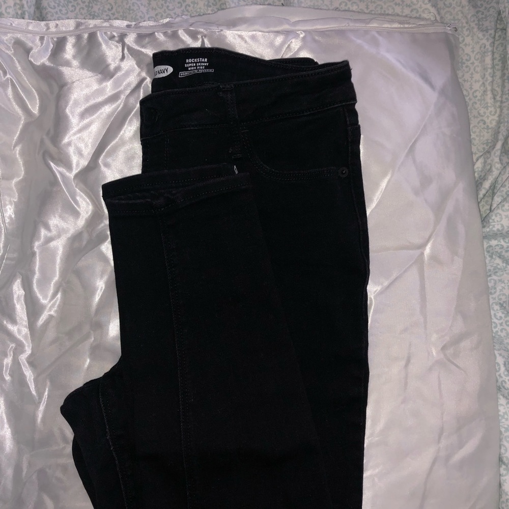 Old Navy High Rise Skinny Black Jeans